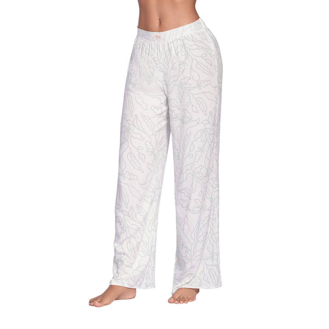PANTALÓN ELABORADO EN CHALIS CON BOTA AMPLIA - imagen 1