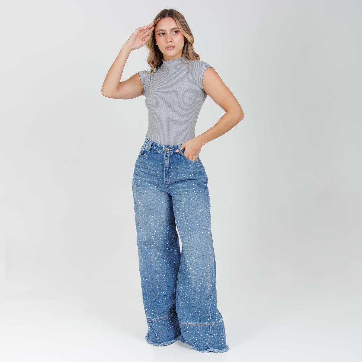 Jean Axspen Wide Leg Ax-2835 Rigido - imagen 3