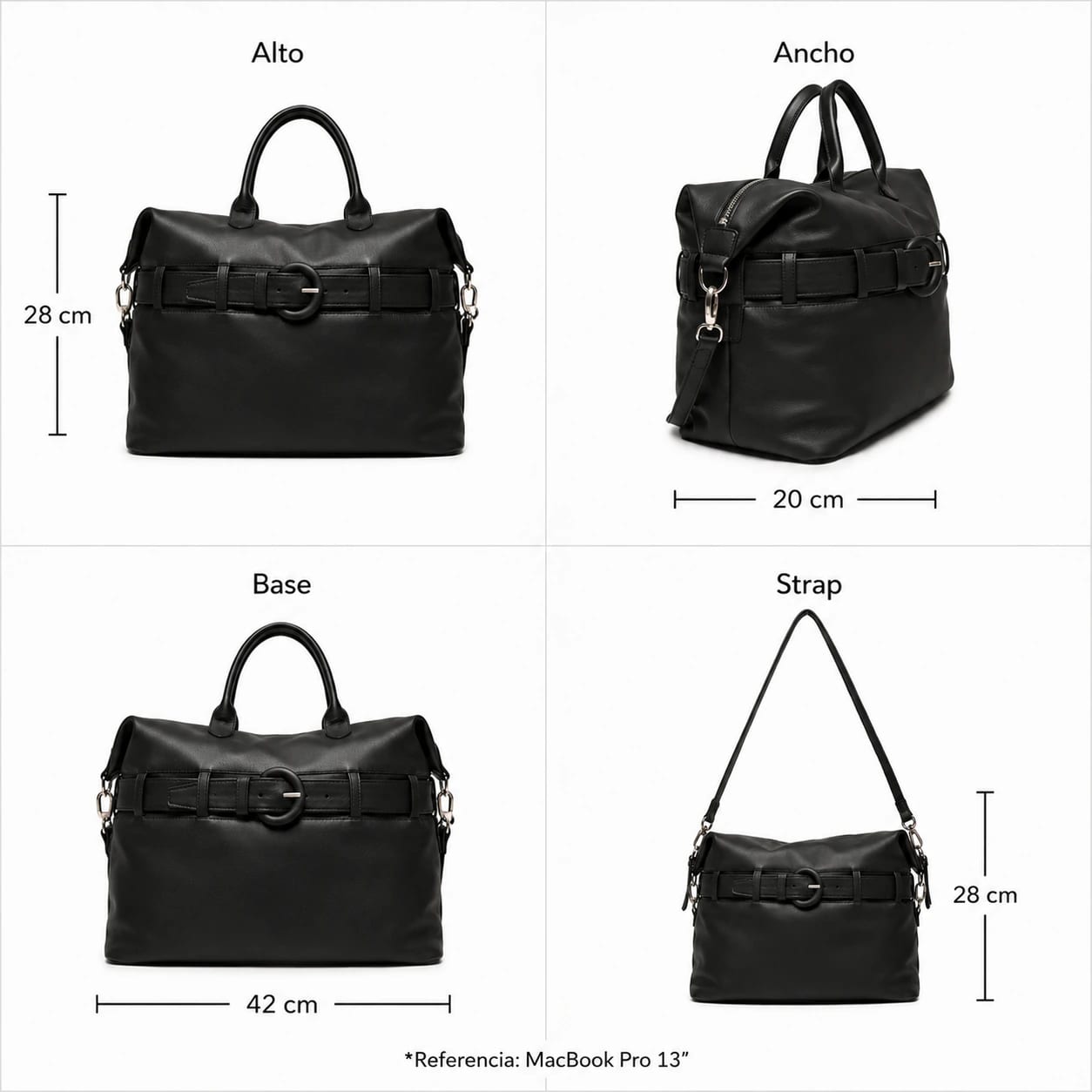 GIO travel bag negro (PRE ORDER) - imagen 3