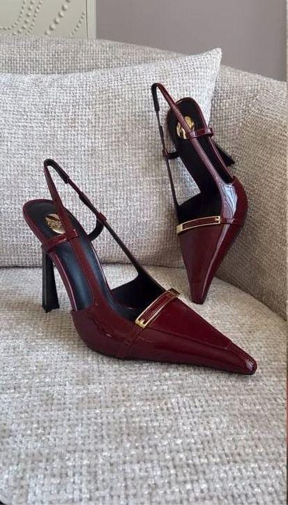 STILETOS YSL VINOTINTO - imagen 2