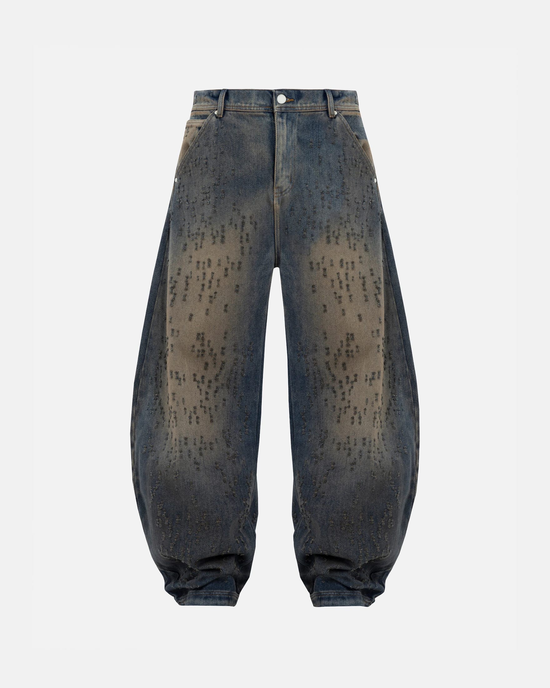 Agnus Dei U Ripped Barrel Jean Dirty Blue - imagen 1