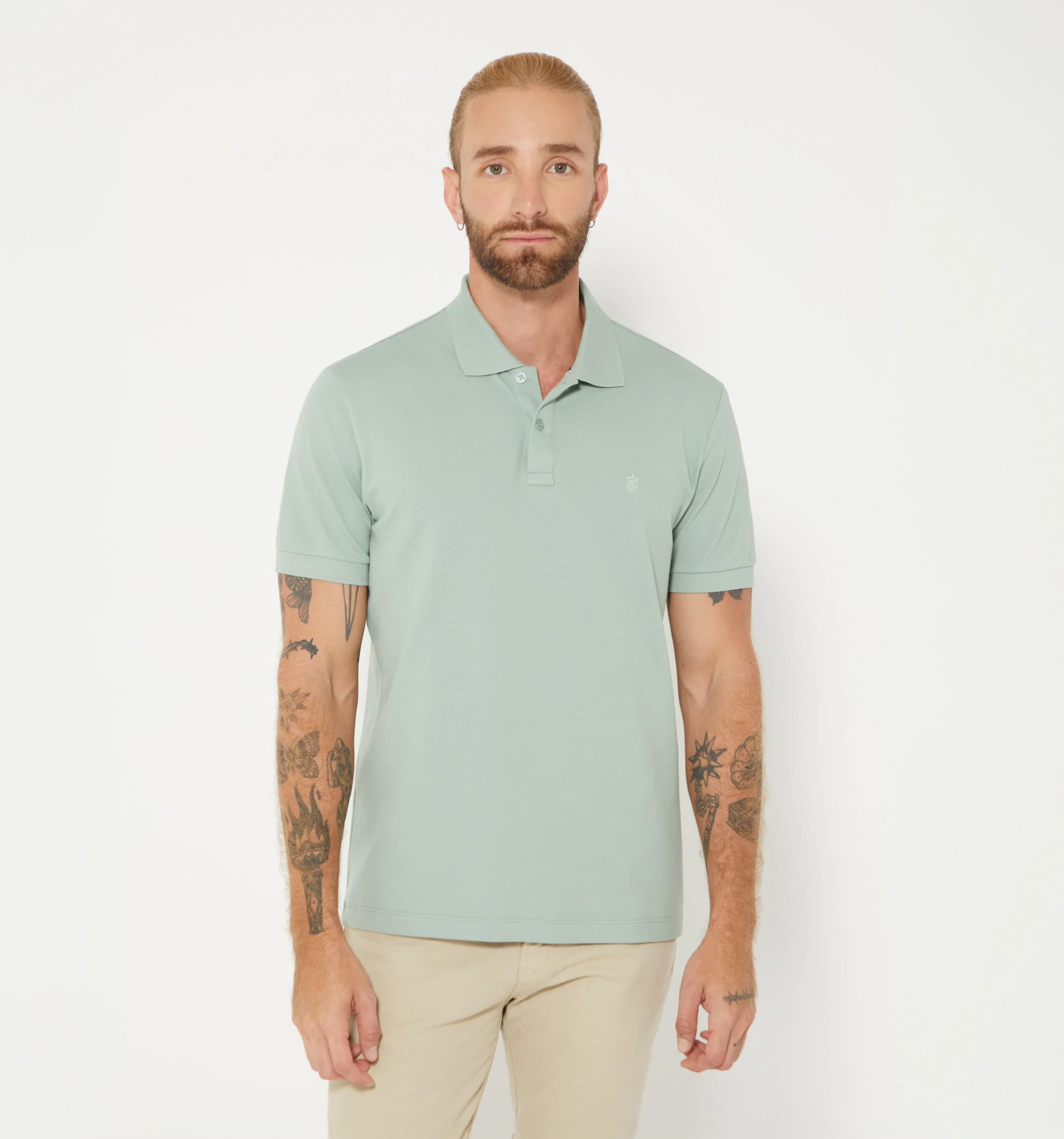 Polo básico para hombre slim fit - imagen 2