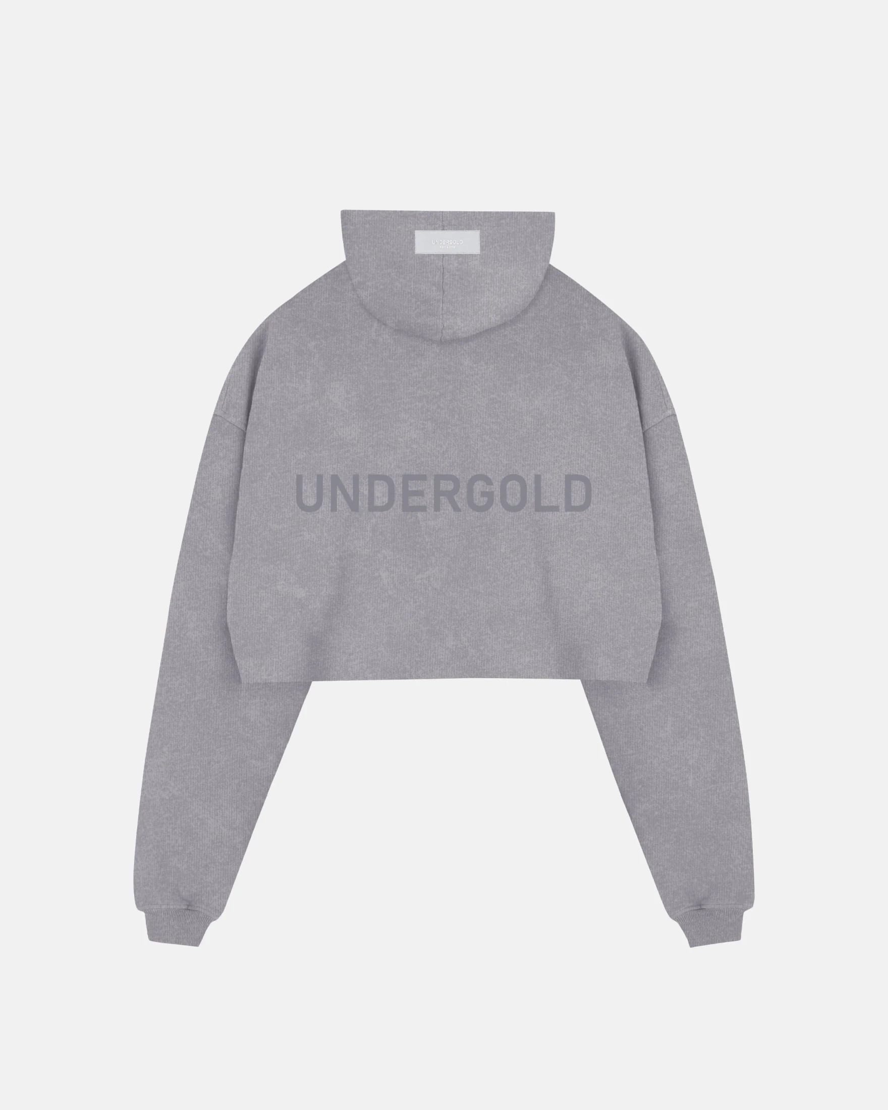 Line logo cropped hoodies - imagen 4