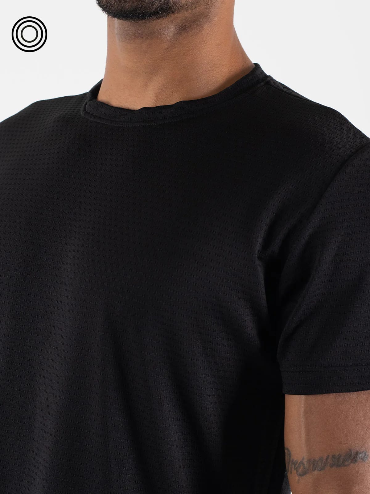 Camiseta panal hombre negra - imagen 5