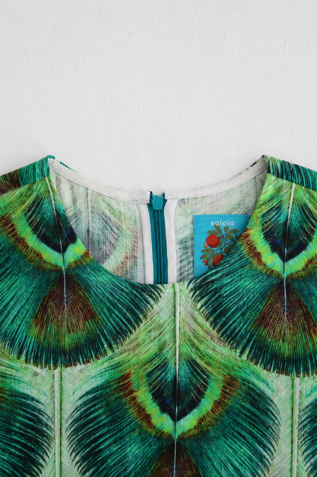 Women's Iridis long linen dress green - imagen 5