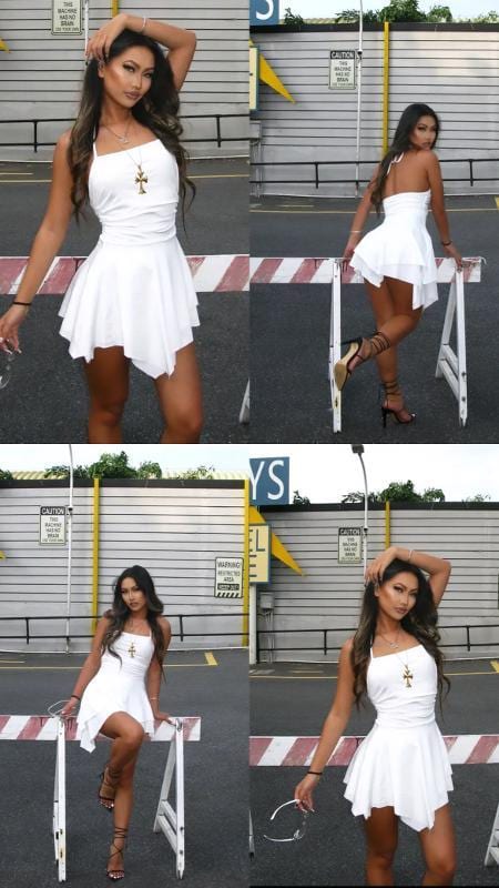 VESTIDO BLANCO PICAPIEDRA - imagen 1