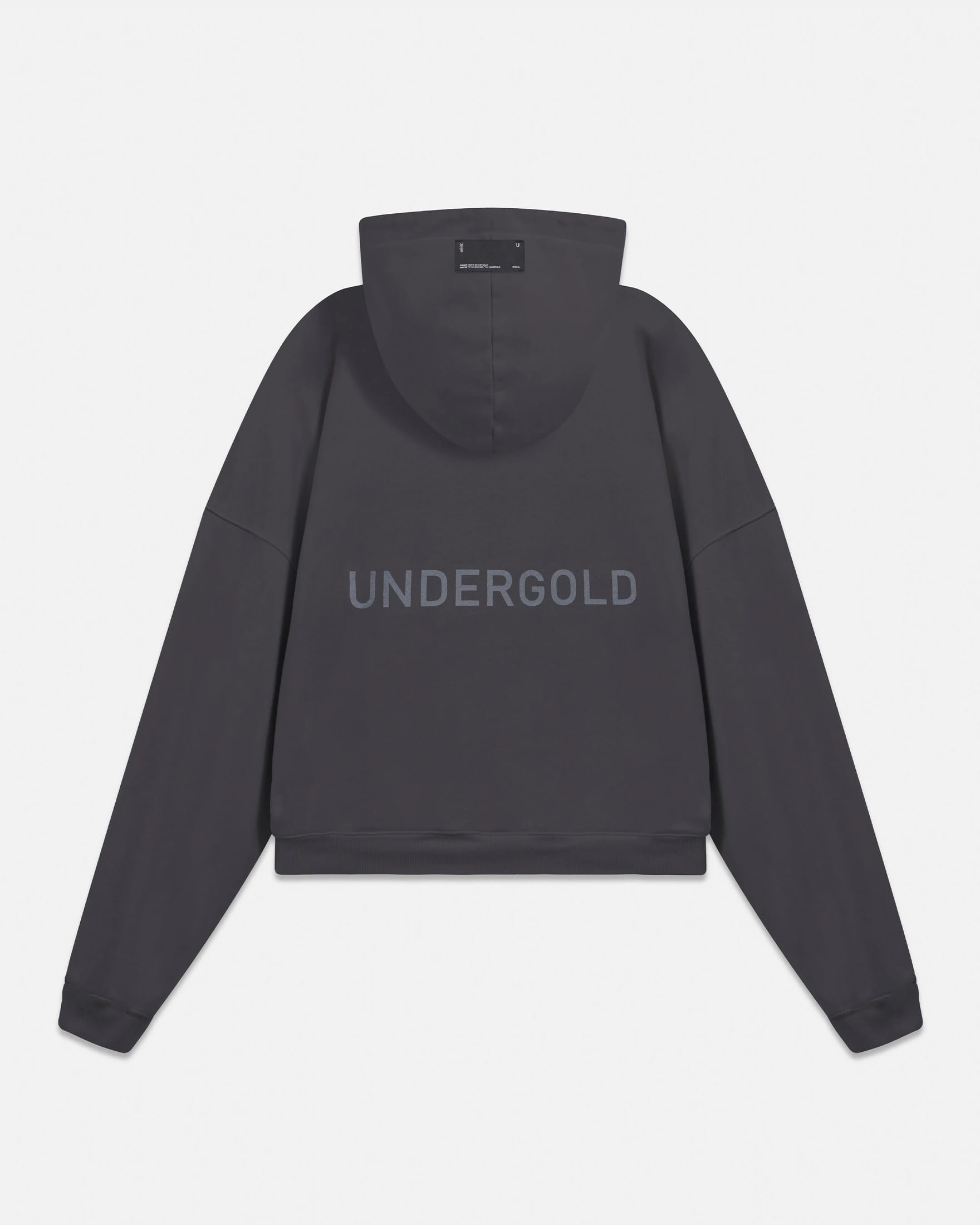 W Line Basic Boxy Fit Hoodie Dark Gray - imagen 1