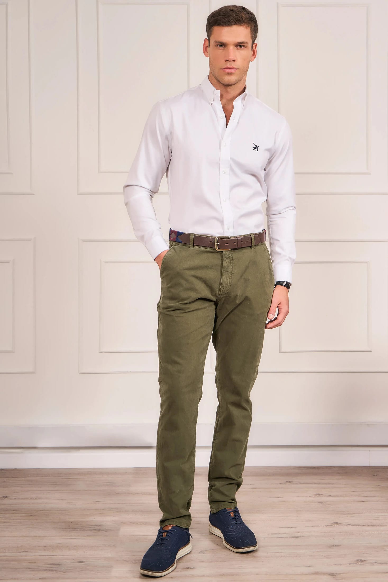 Camisa Oxford Hombre No Iron Blanca - imagen 3