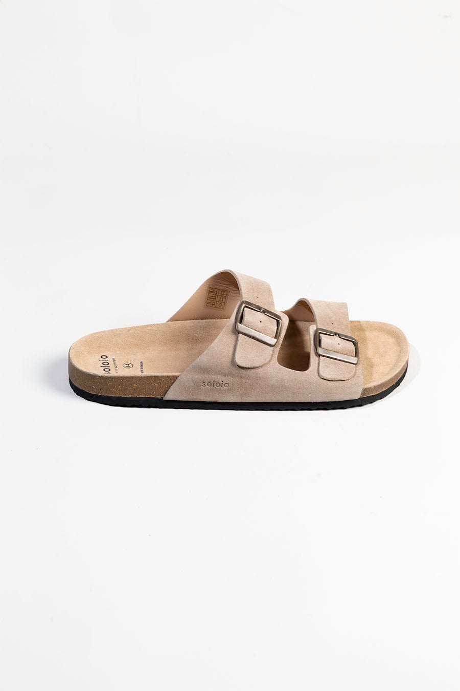 Men's buckle sandal taupe - imagen 2