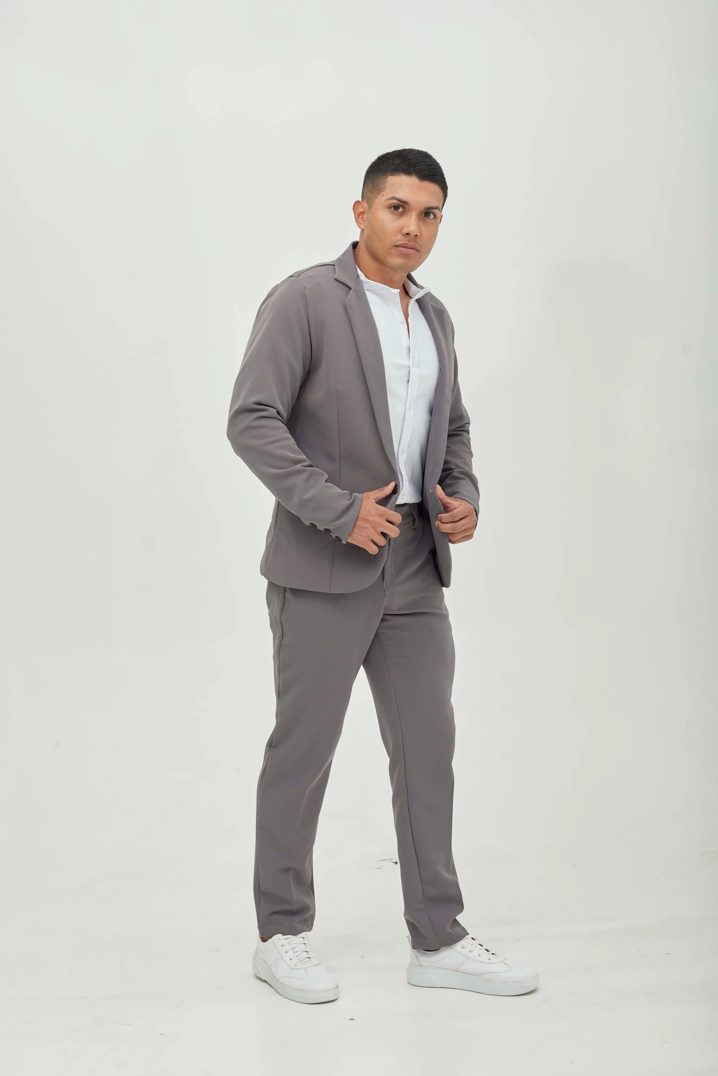 Pantalón Recto Gris plomo - imagen 10