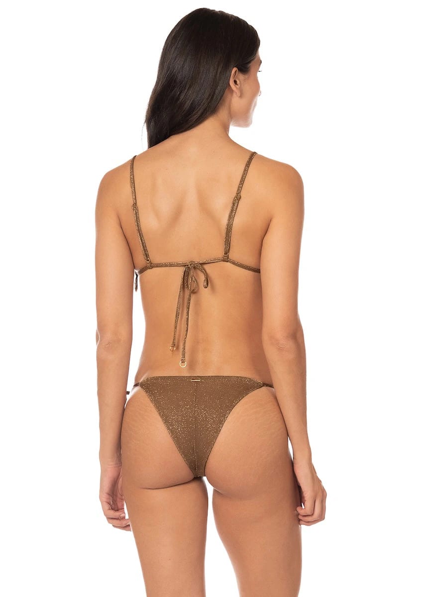 Maaji Marigold Shine Sunflash Low Rise Tie Side  Bikini Bottom - imagen 1