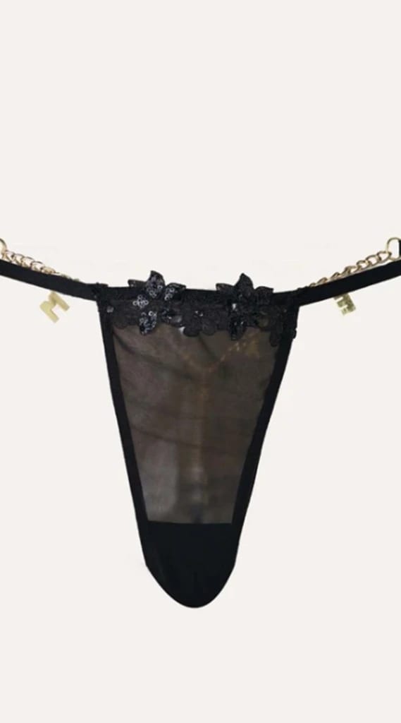 Tanga letras MARRY ME negro SH-922020-NEG-S,MyL - imagen 2