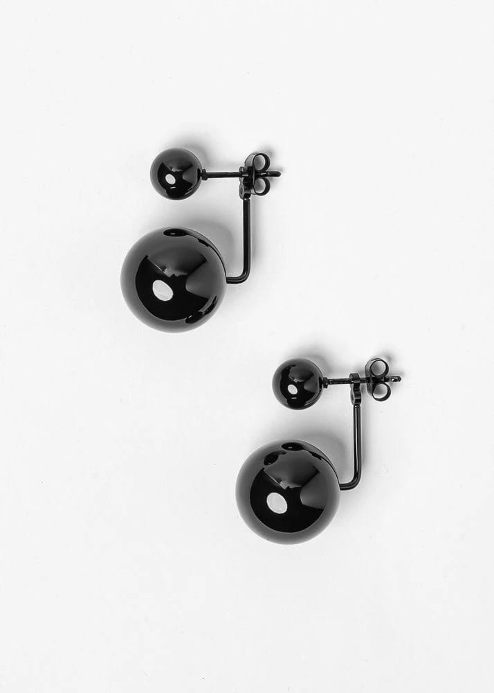 Aretes Maxi Saka Negro - imagen 2