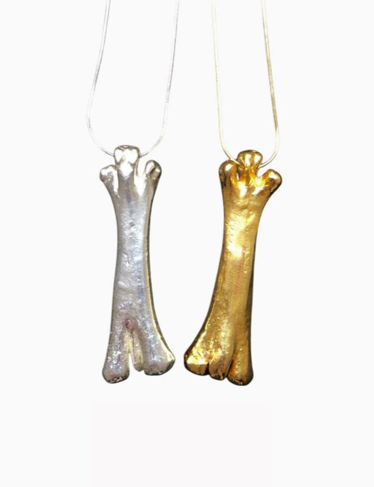 TRIPLE BONE NECKLACE - imagen 1