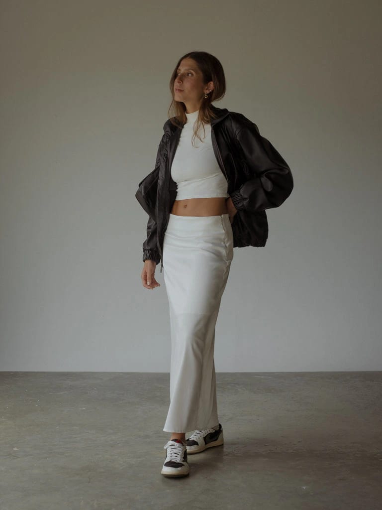 LONG CORE SKIRT  - SOFT WHITE - imagen 9