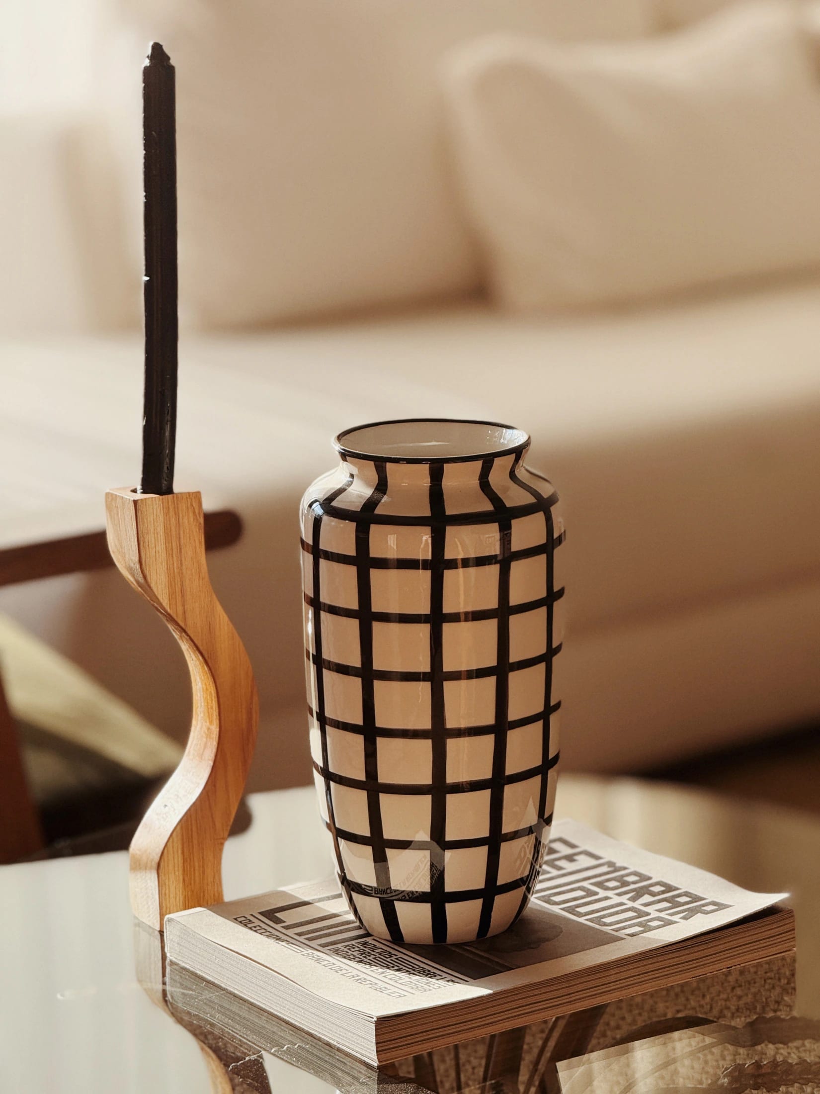 ANFORA VASE BLACK - imagen 3