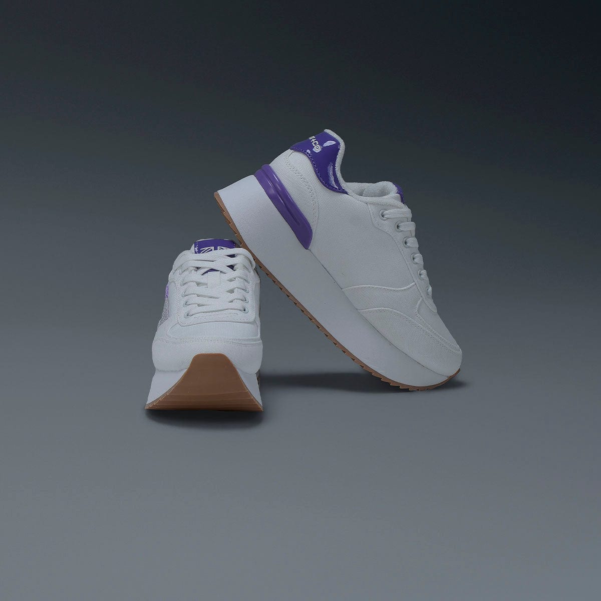 Tenis Blanco Morado Mujer - imagen 4