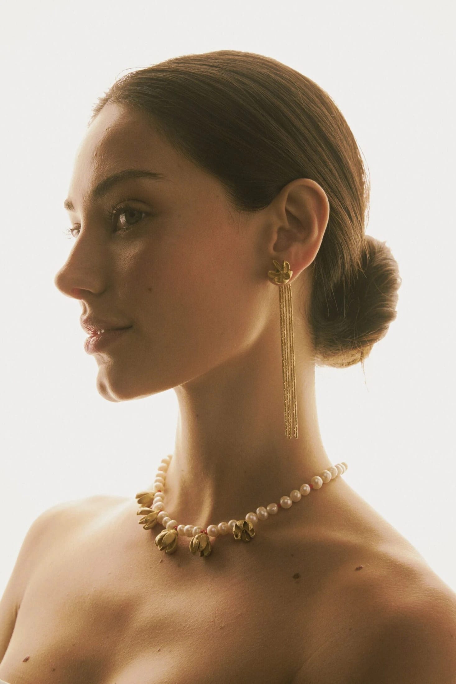 ARETES SEMILLAS DE ENEBRO CON CADENAS - imagen 2