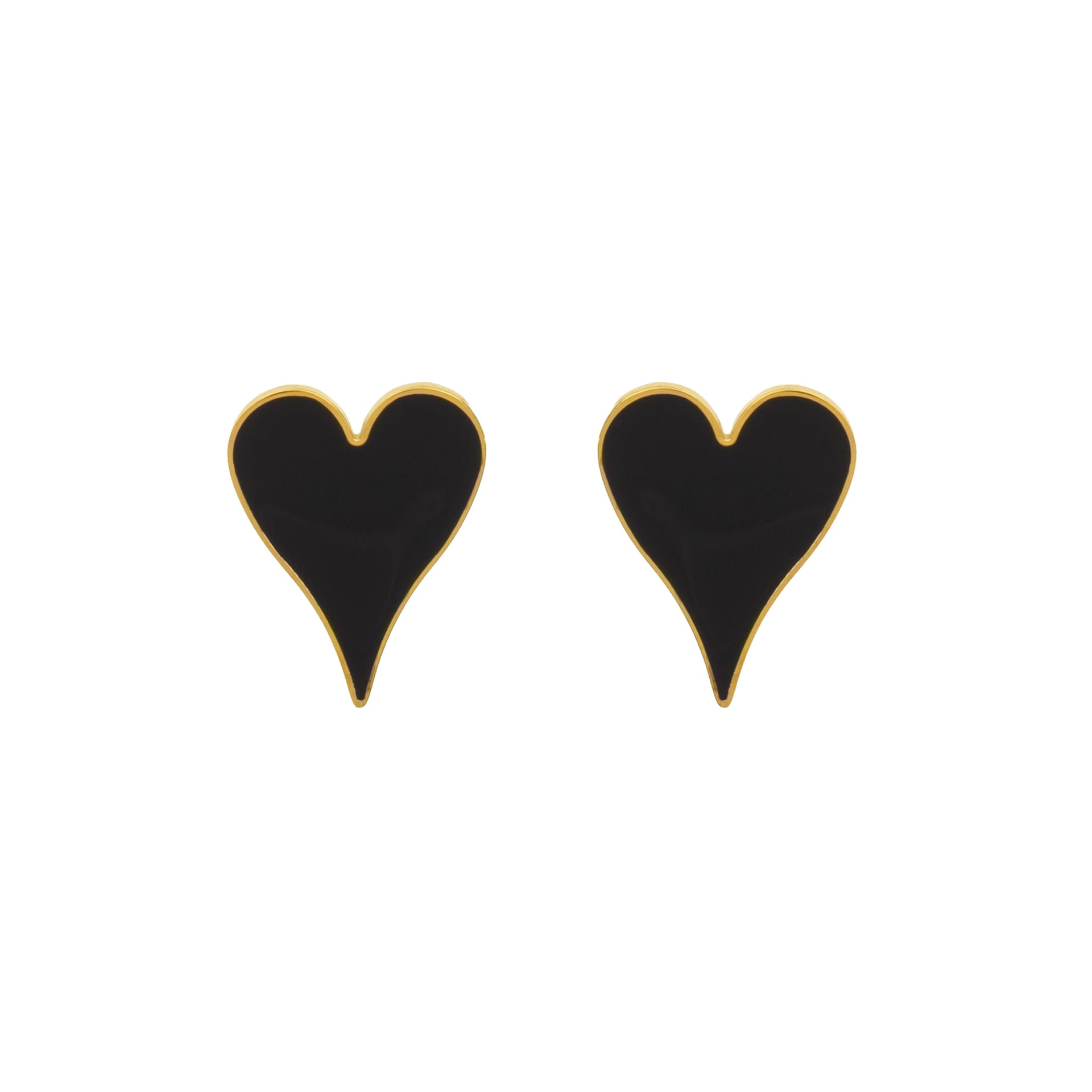 ARETES BLACK HEART - imagen 3