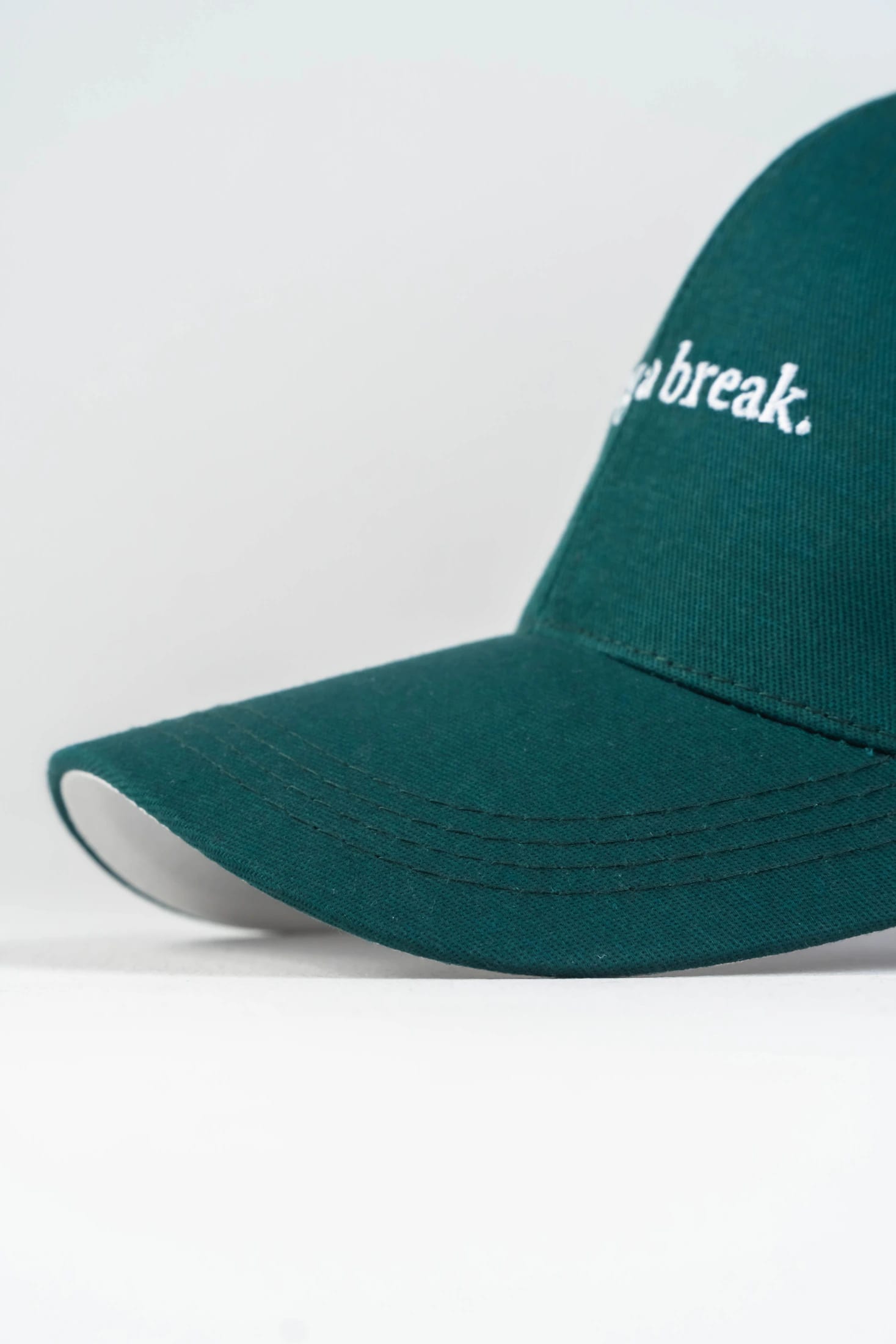 Gorra Bordado Algodón Verde Botella - imagen 3