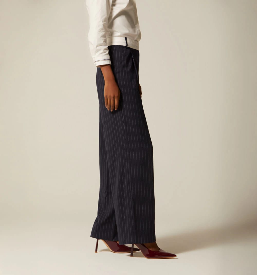 Pantalon  con  contraste  en pretina - imagen 9