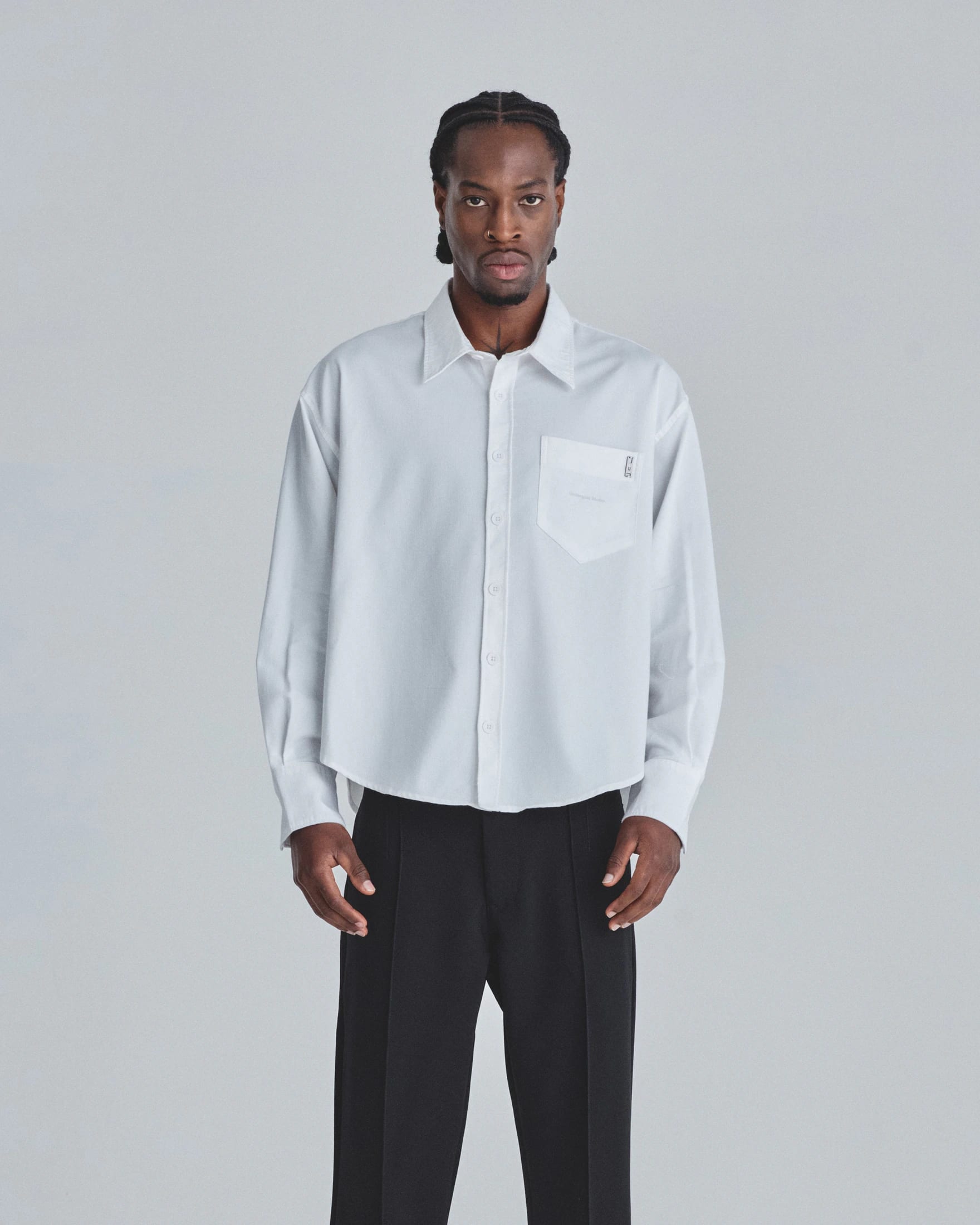 Undergold Studio Boxy Fit Long Sleeve Shirt White - imagen 2