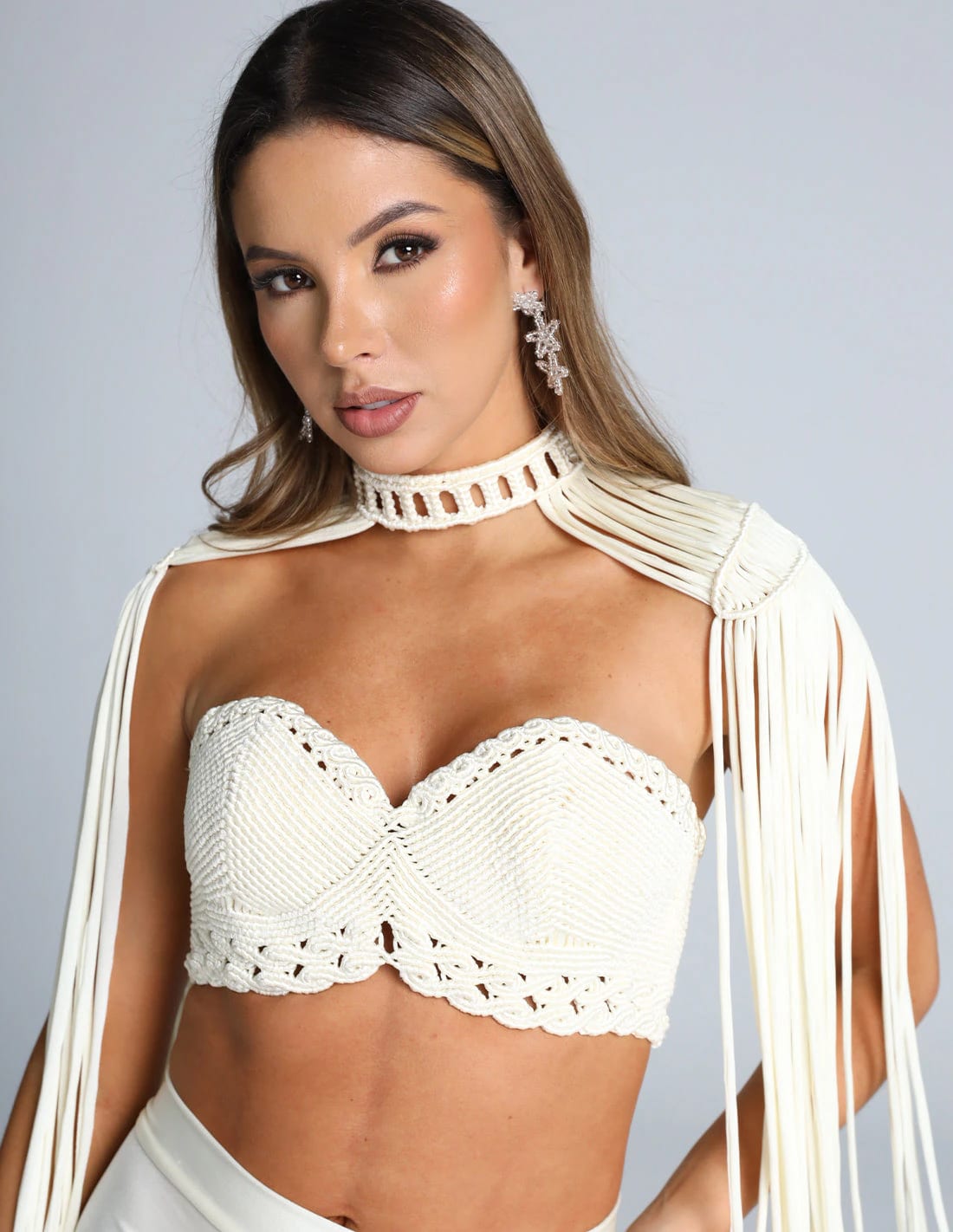 Cuello Eleganza Marfil - imagen 1