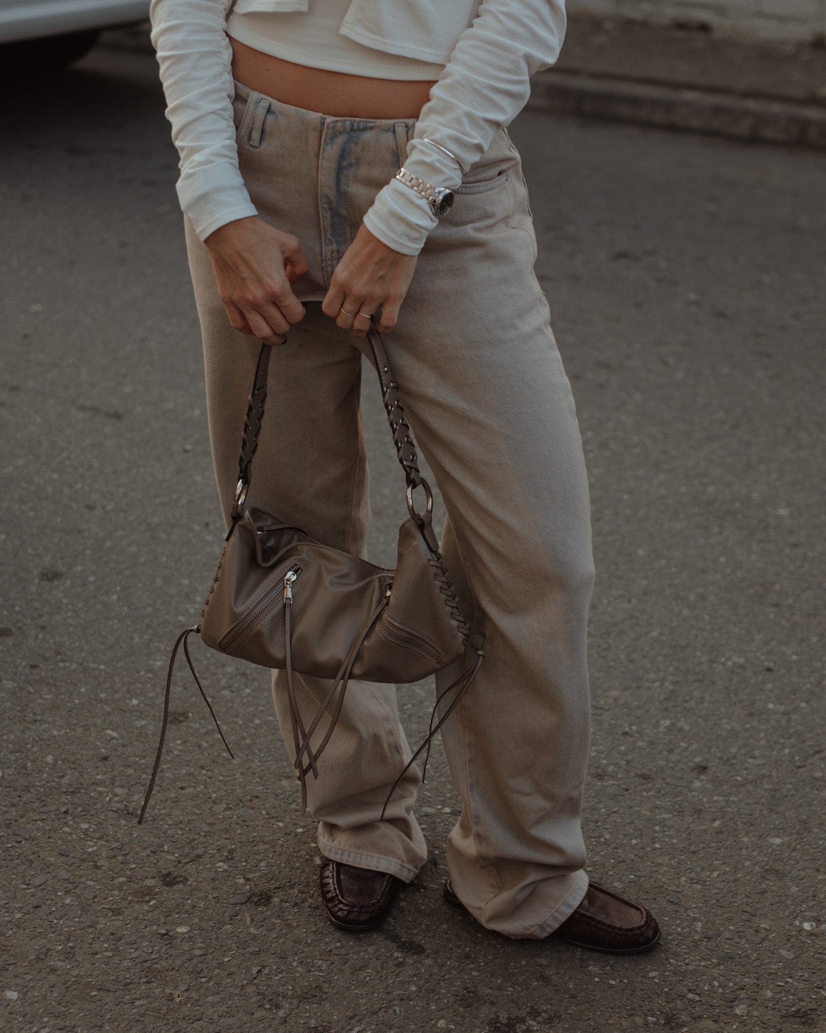 NEW WAISTLESS JEAN - DIRTY PINK - imagen 1