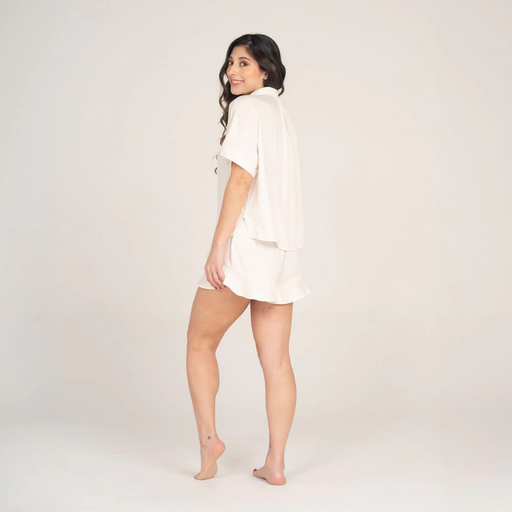 Conjunto de Pijama Short Lino. - imagen 2