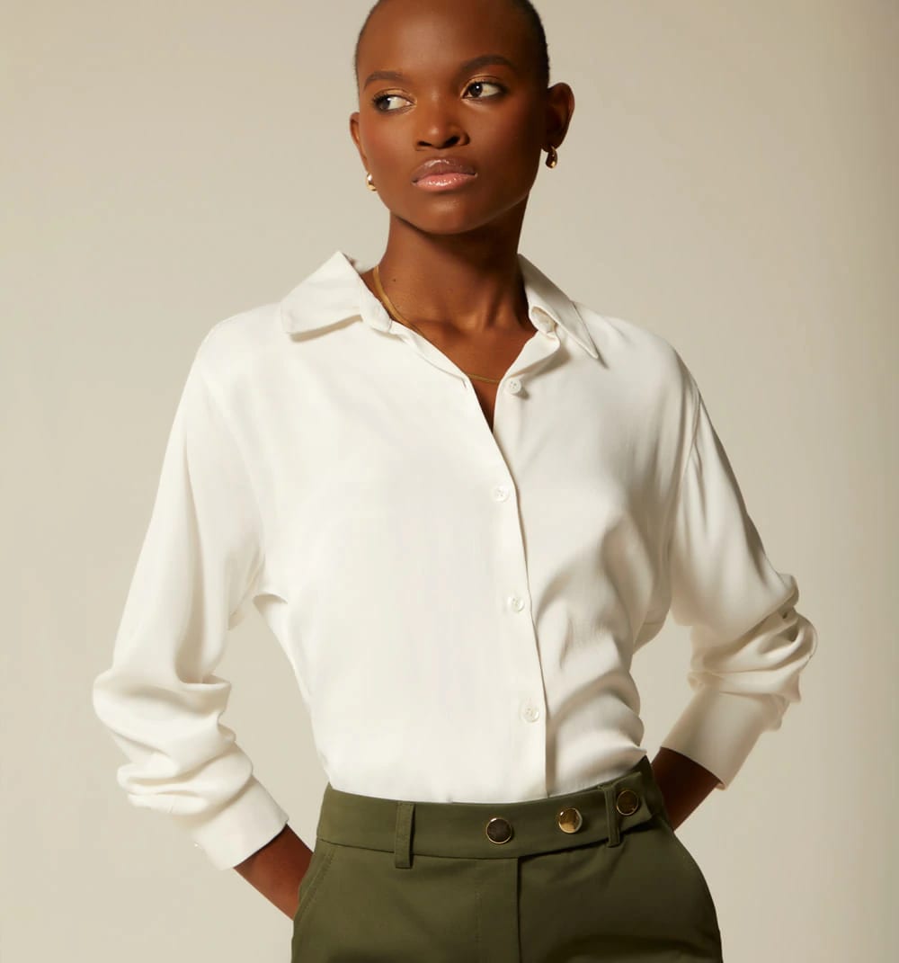 Blusa camisera manga larga - imagen 1