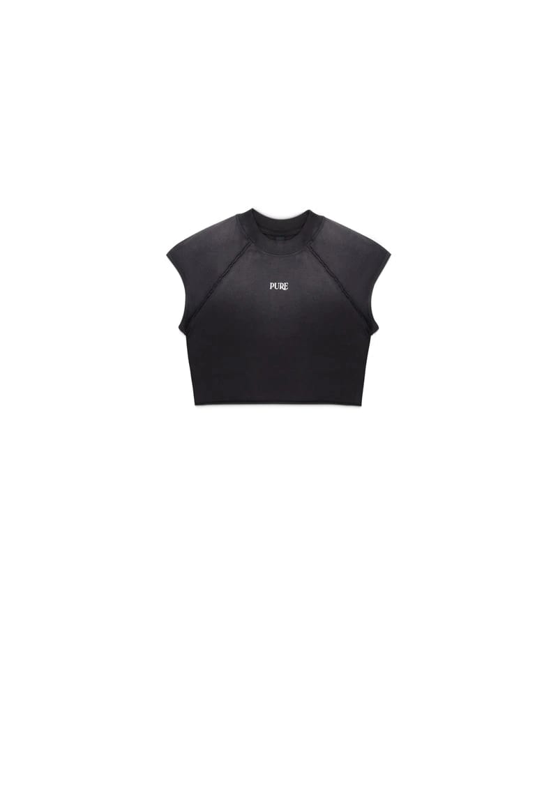 Atelier Black washed Crop top - imagen 1
