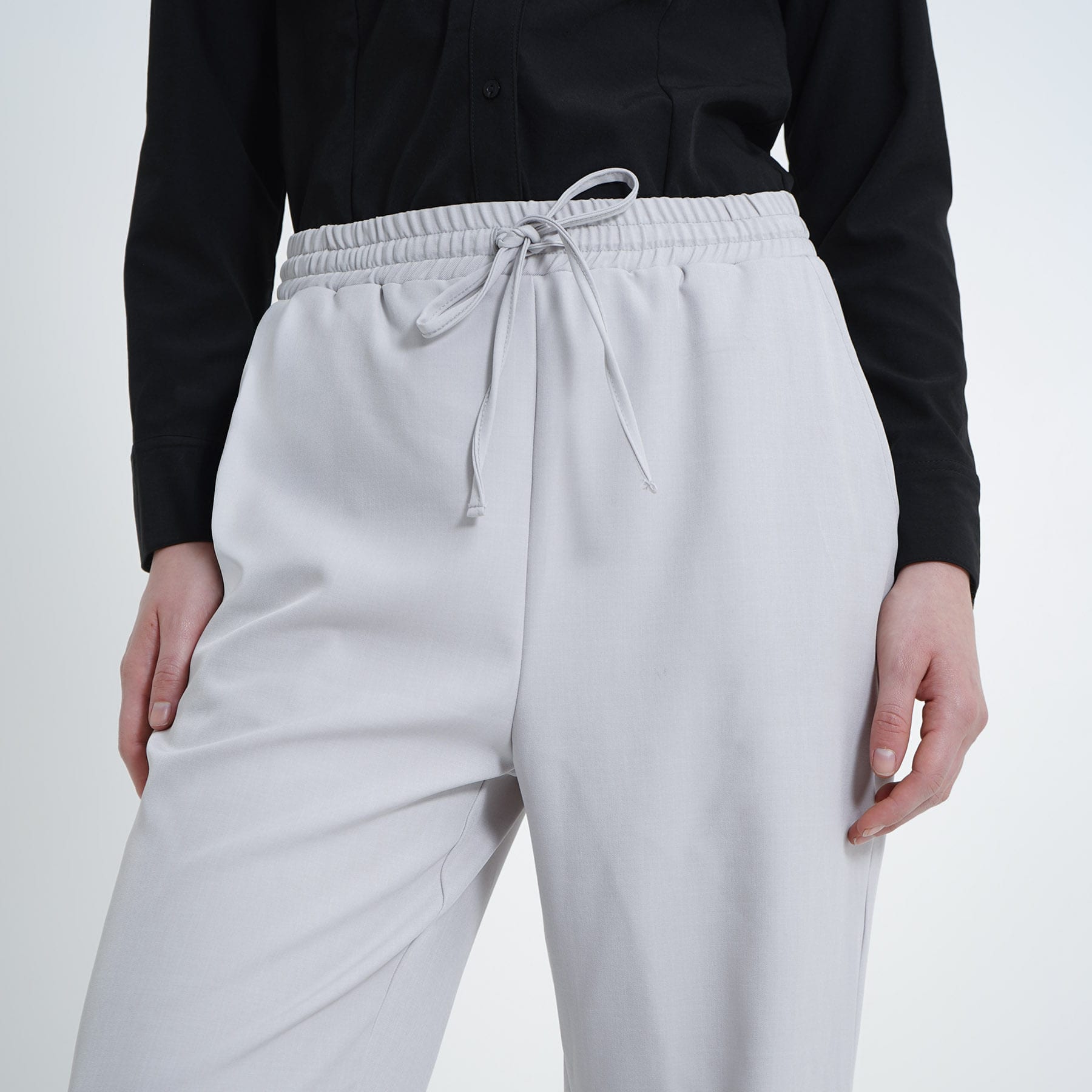 Pantalón recto con elastico y cintura - imagen 5