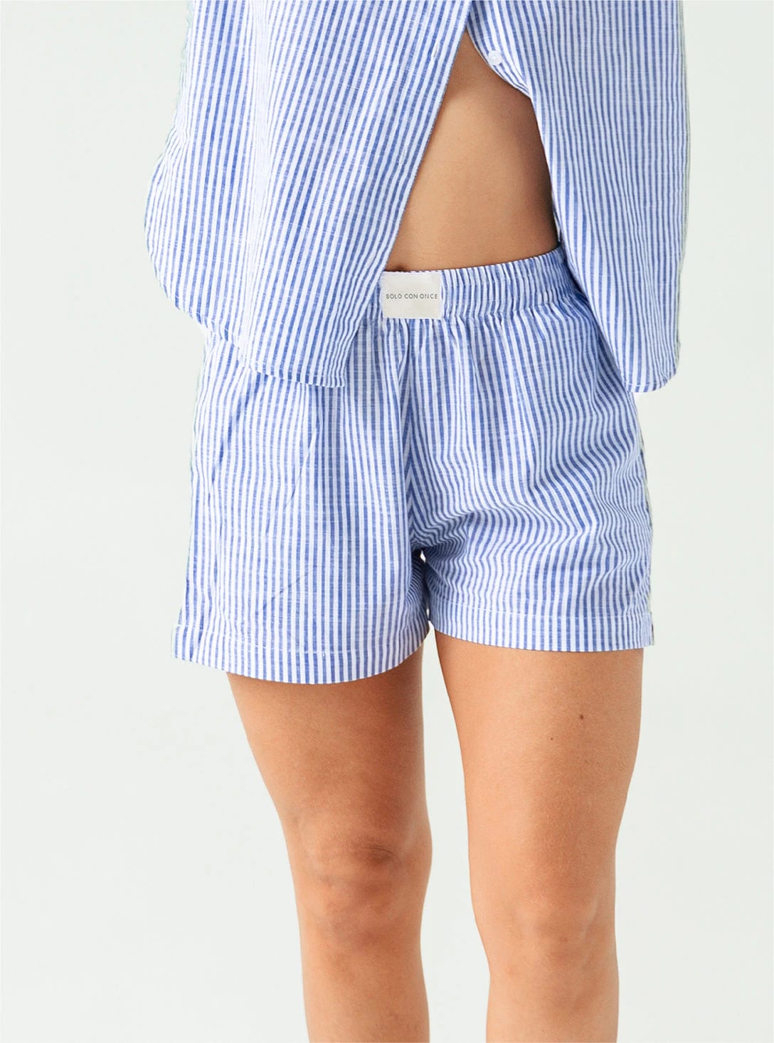 Short Resort Rayas - Navy - imagen 4