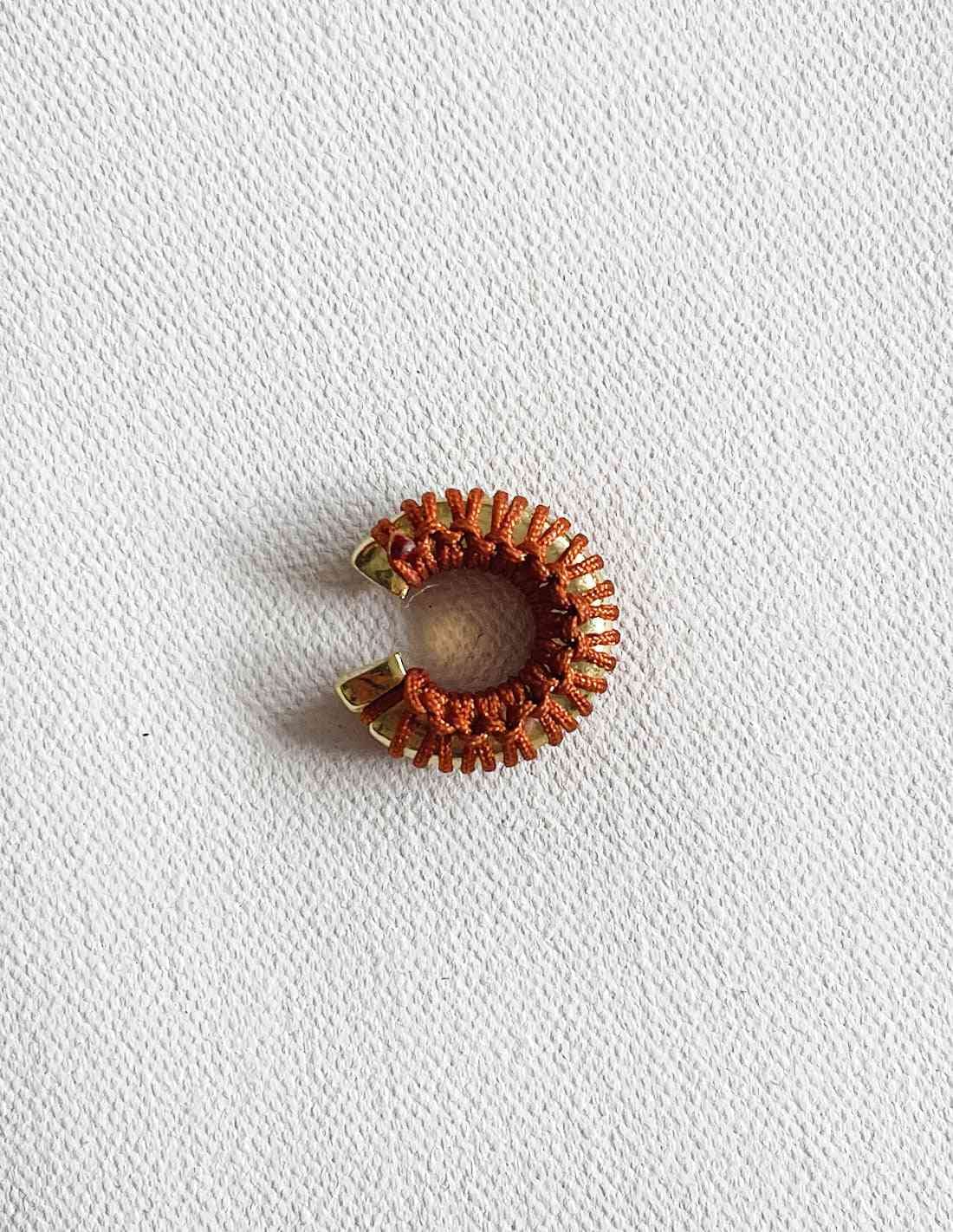 Ear Cuff Luna Llena Café - imagen 3