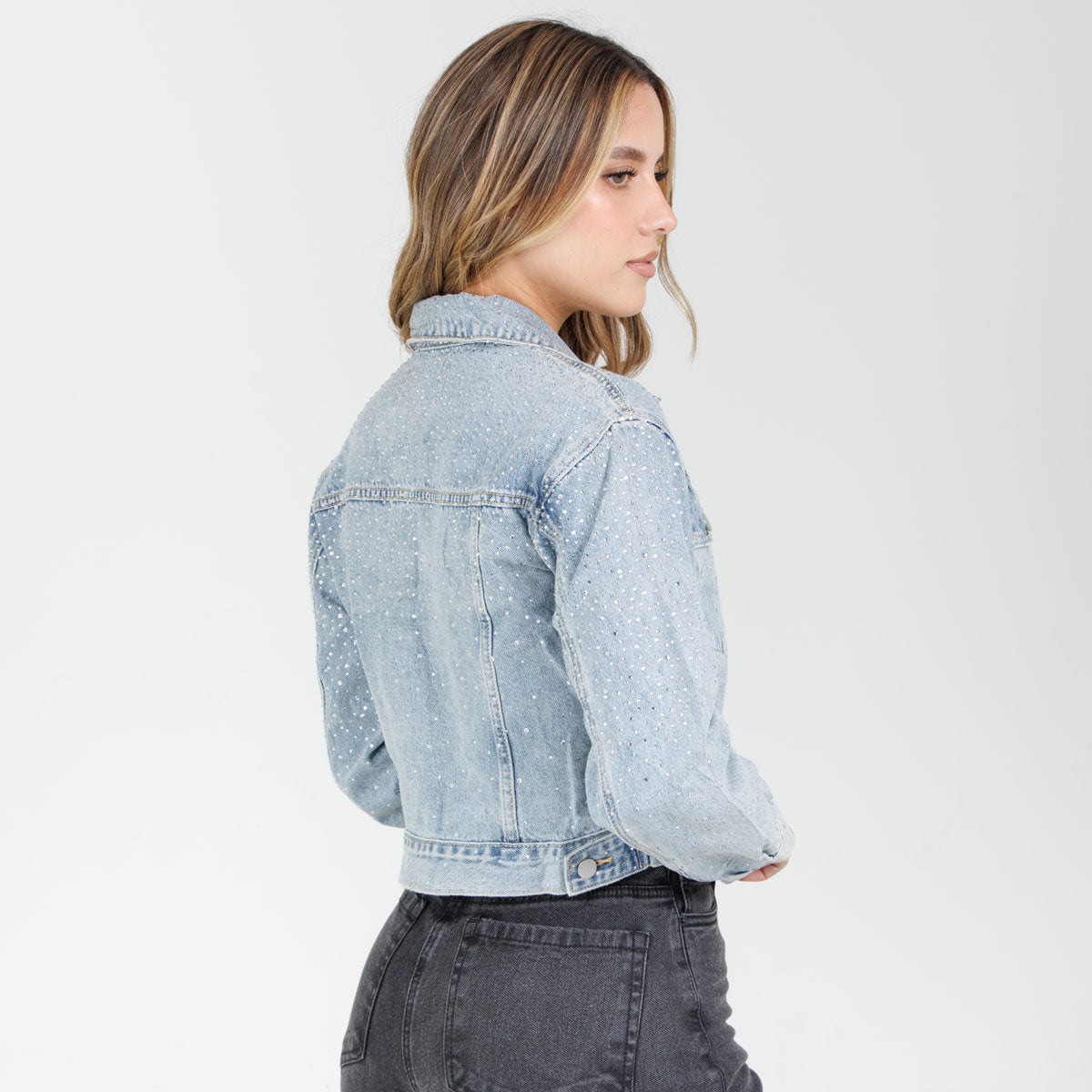 Chaqueta Denim brillos GY4032 - imagen 2