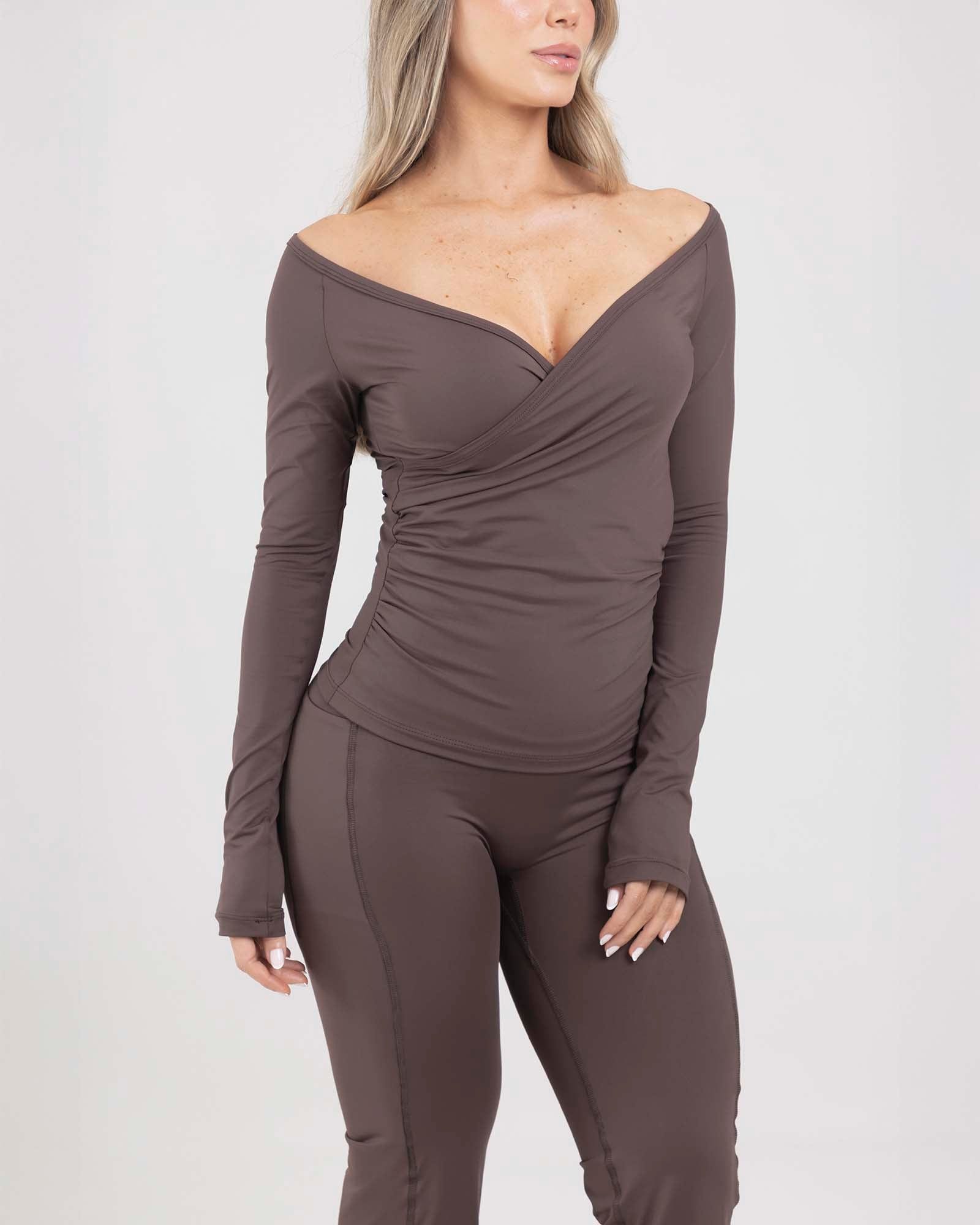 Blusa flow ease cafe choki dolce FIBER - imagen 2