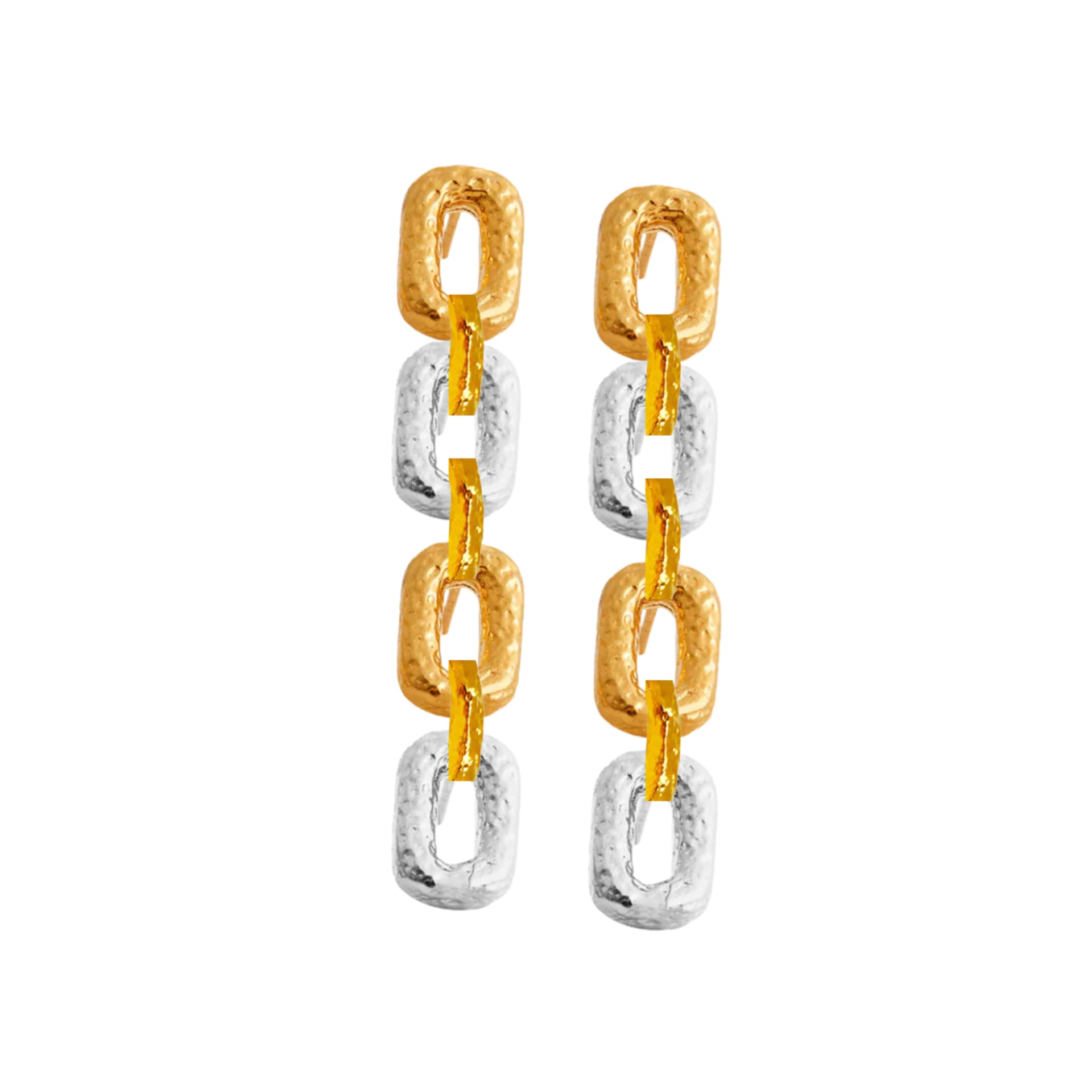 Connected Mini Link Earrings - imagen 2