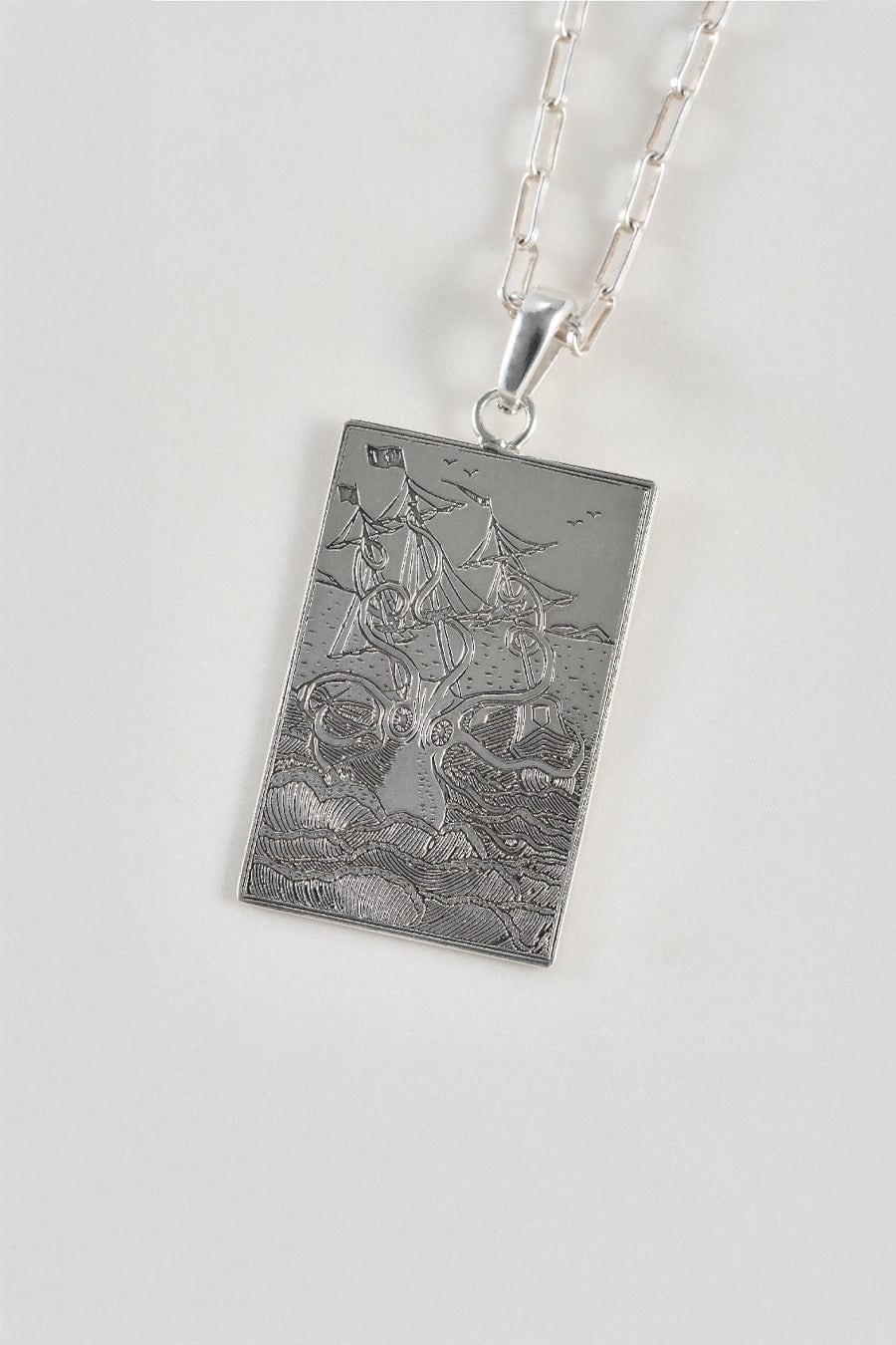 Cadena kraken plata - imagen 5