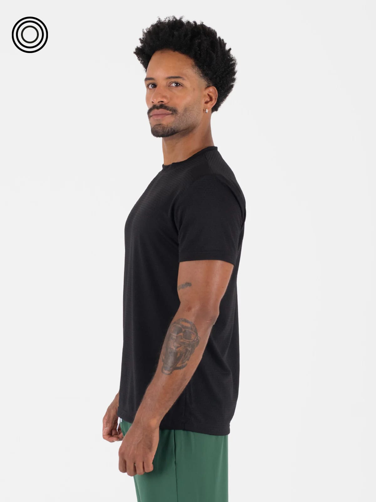 Camiseta panal hombre negra - imagen 3