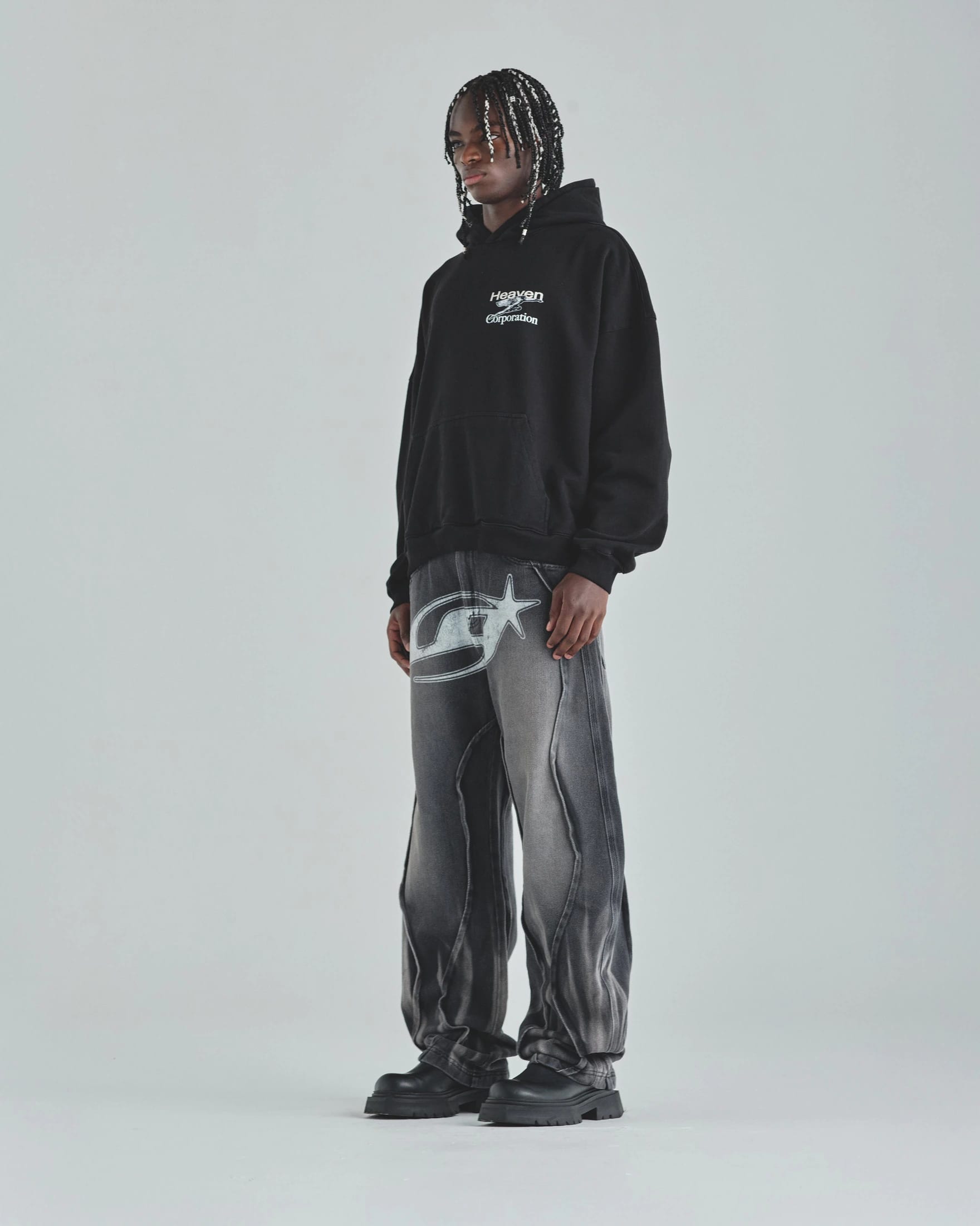 Act 1 UG Star Barrel Vein Jean Washed Black - imagen 5