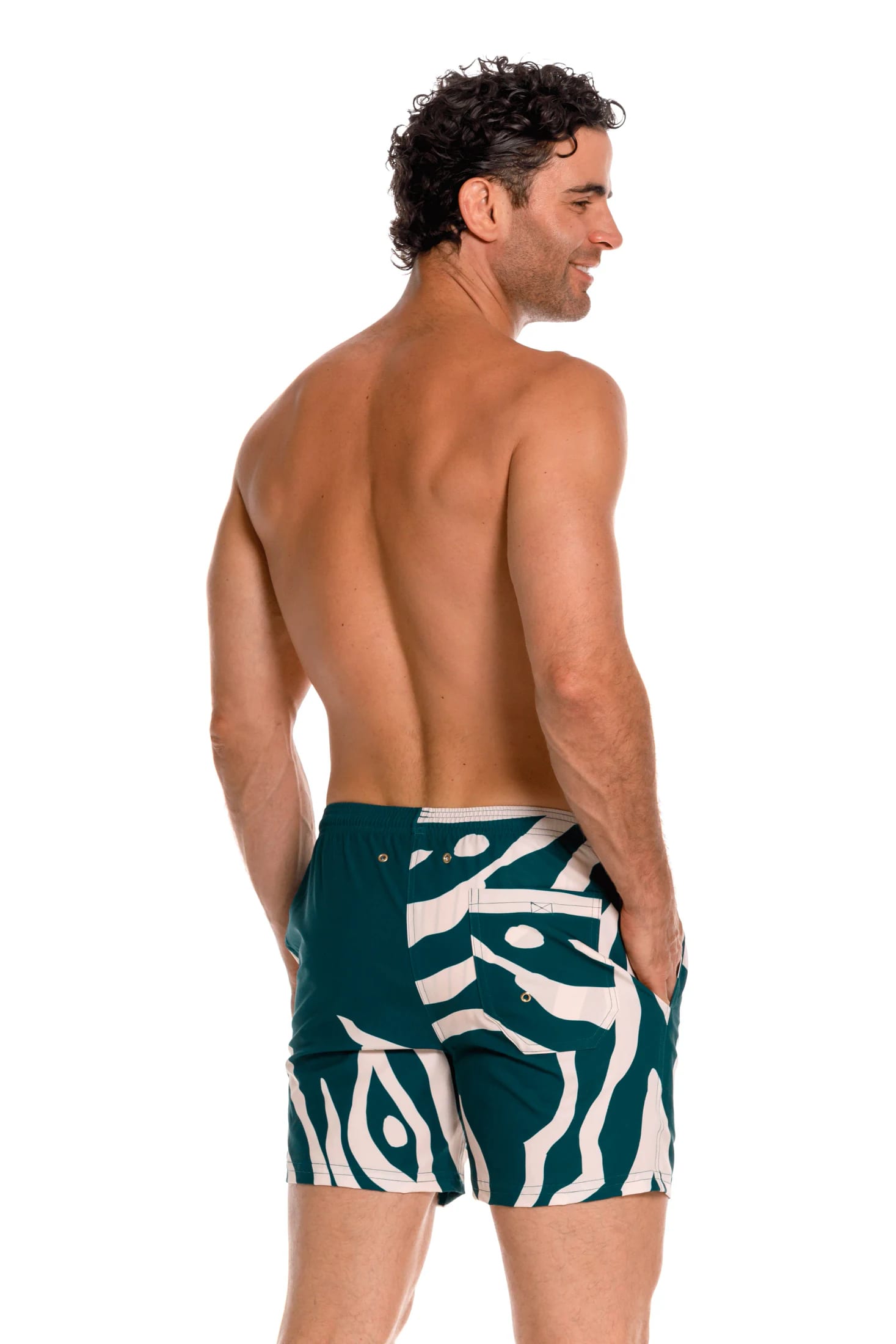 Pantaloneta Hombre Coral Verde - imagen 6
