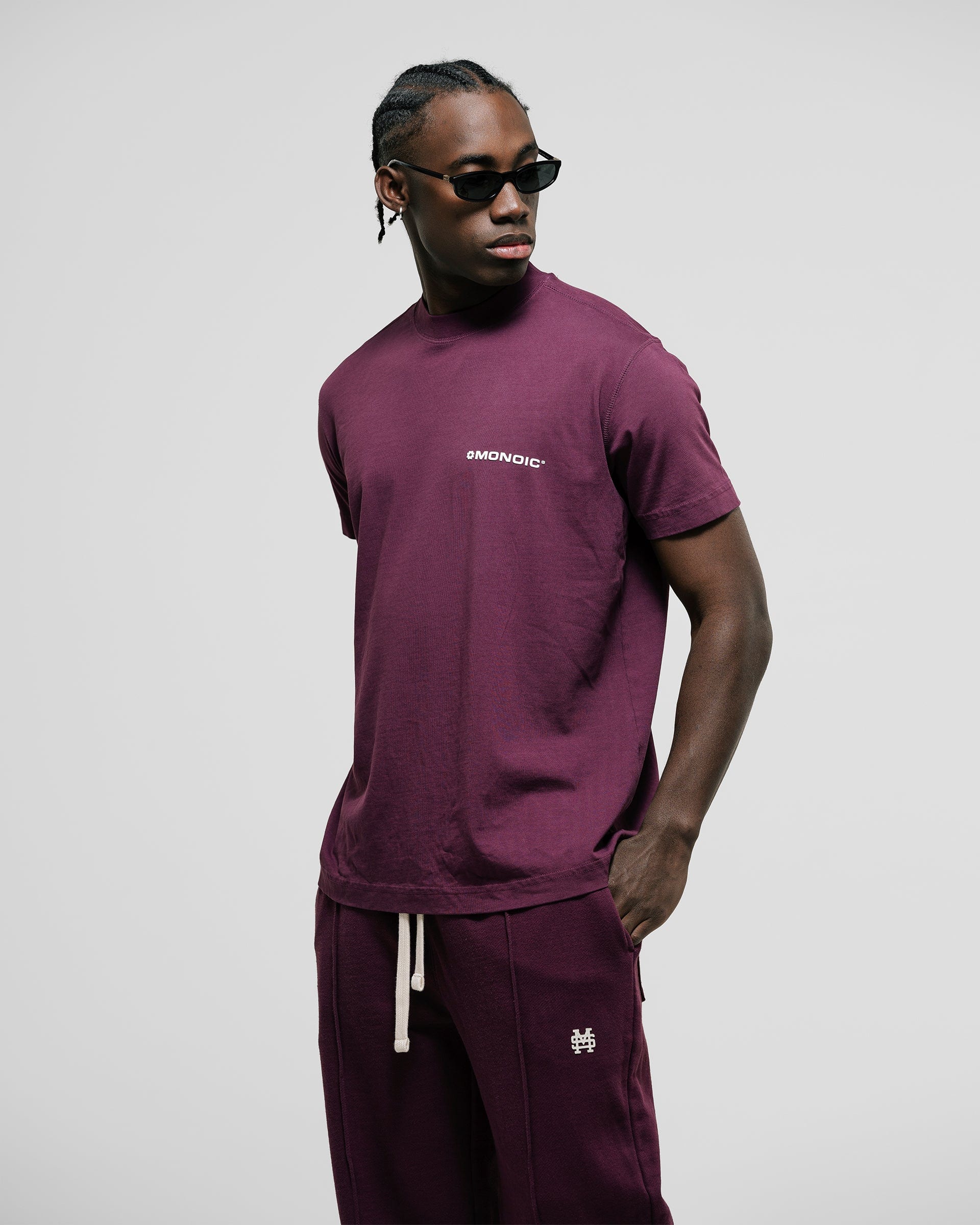 Camiseta Regular Fit Básica V3 - Burgundy - imagen 2