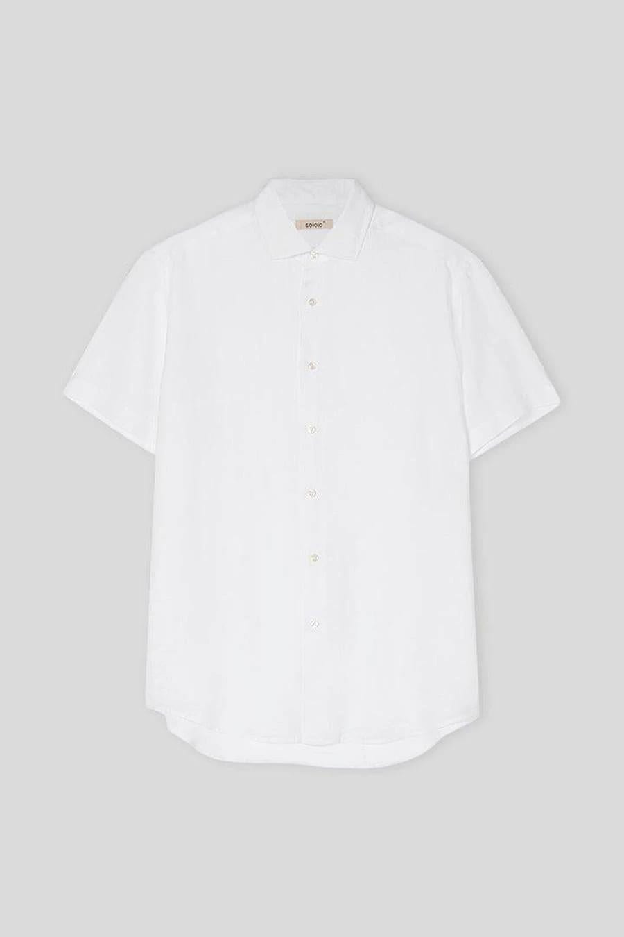 Men's linen shirt white - imagen 1