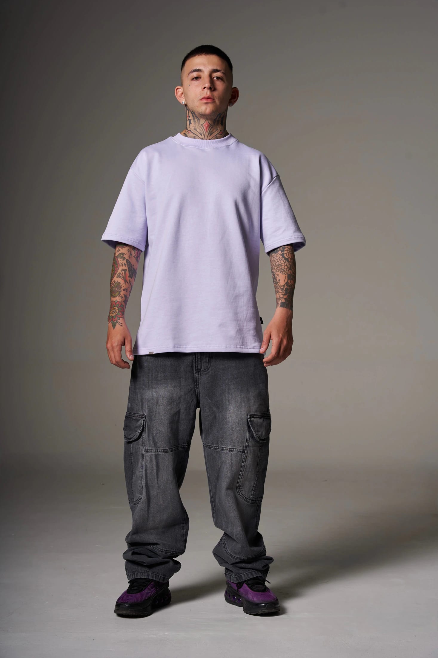 CAMISETA 300 GRAMOS 100% ALGODÓN LILA - imagen 5