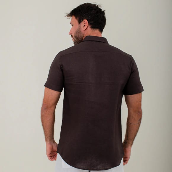 CAMISA MC 100% LINO HOMBRE - imagen 8