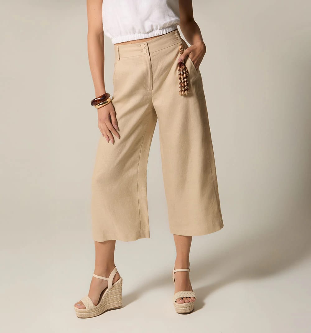 Pantalon tiro alto culotte - imagen 7