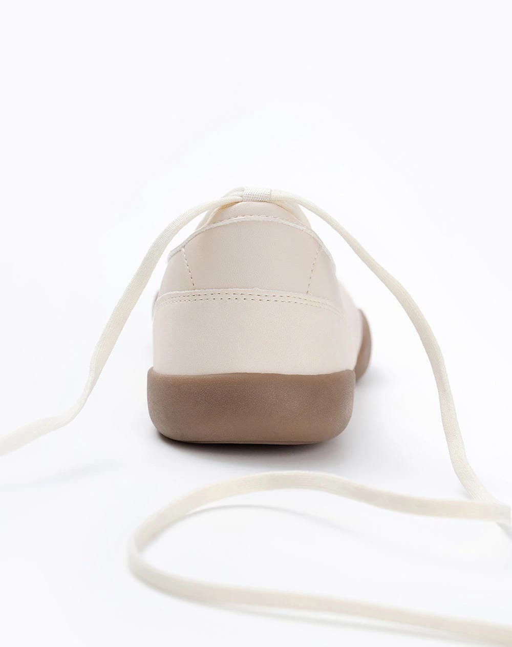 Baletas cordones beige mujer - imagen 3
