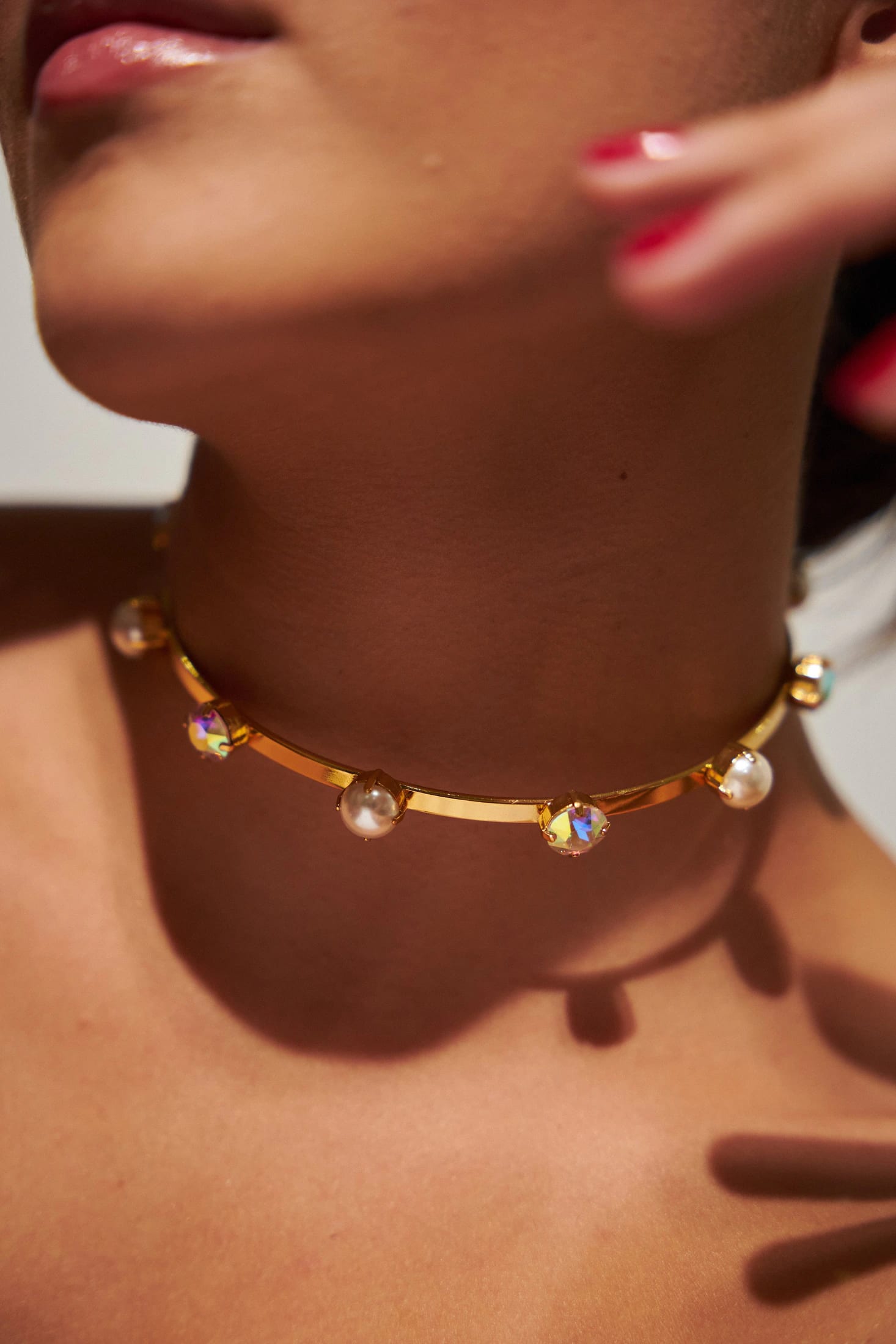 Choker perla cristal - imagen 2