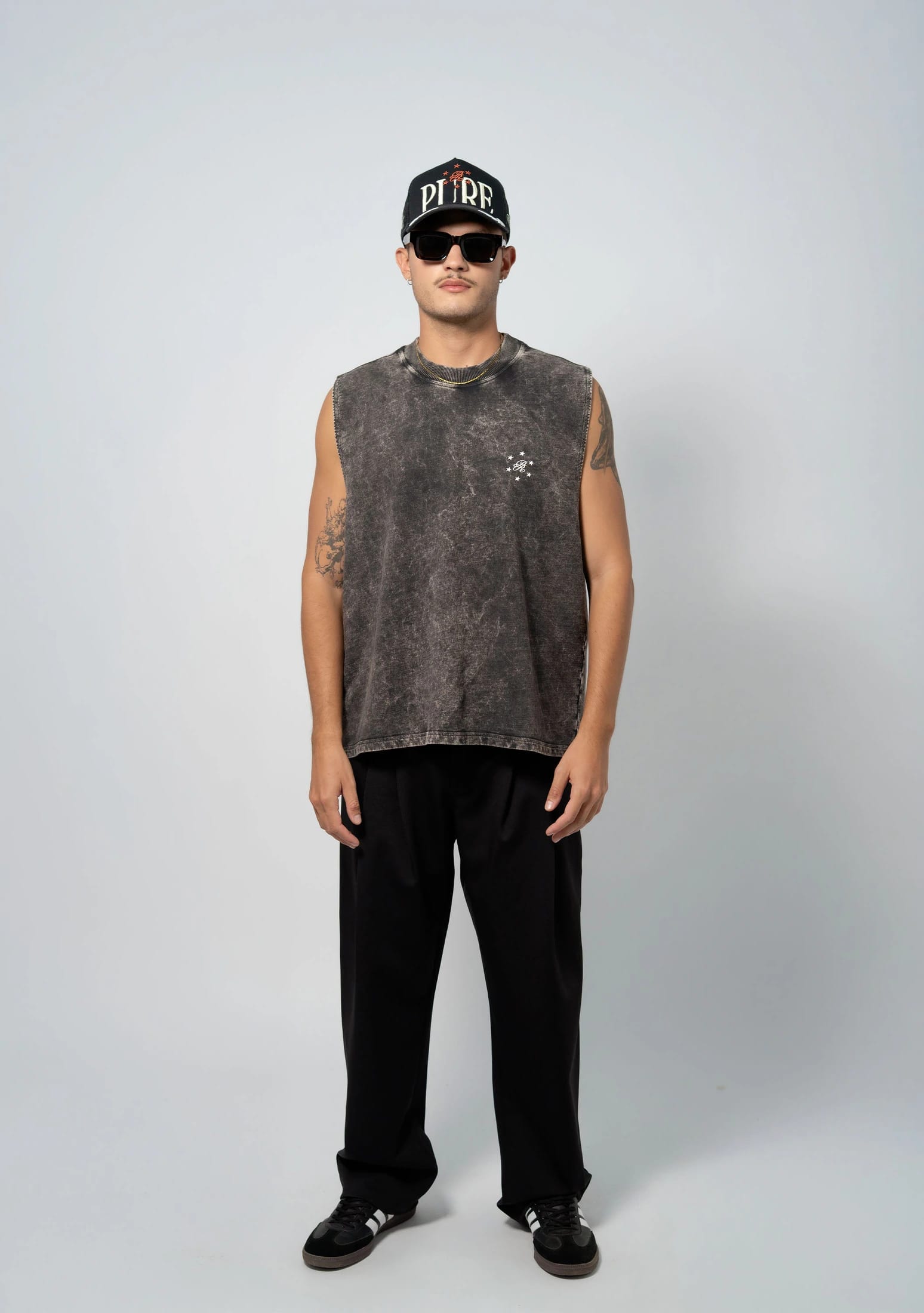Still Hungry Washed Gray Tank Top - imagen 3