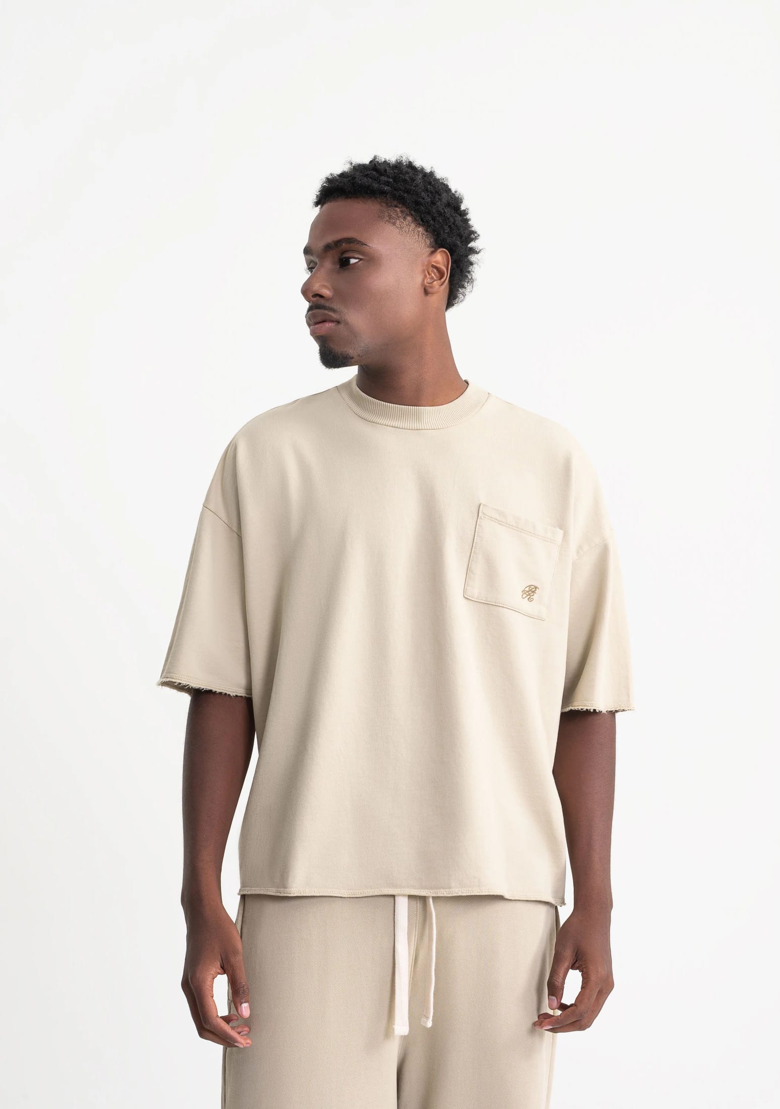 Rustic taupe pocket t-shirt - imagen 2